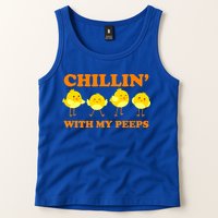 Chillin With My Peeps Funny Easter Tank Top