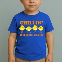 Chillin With My Peeps Funny Easter Toddler T-Shirt