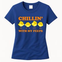 Chillin With My Peeps Funny Easter Womens T-Shirt