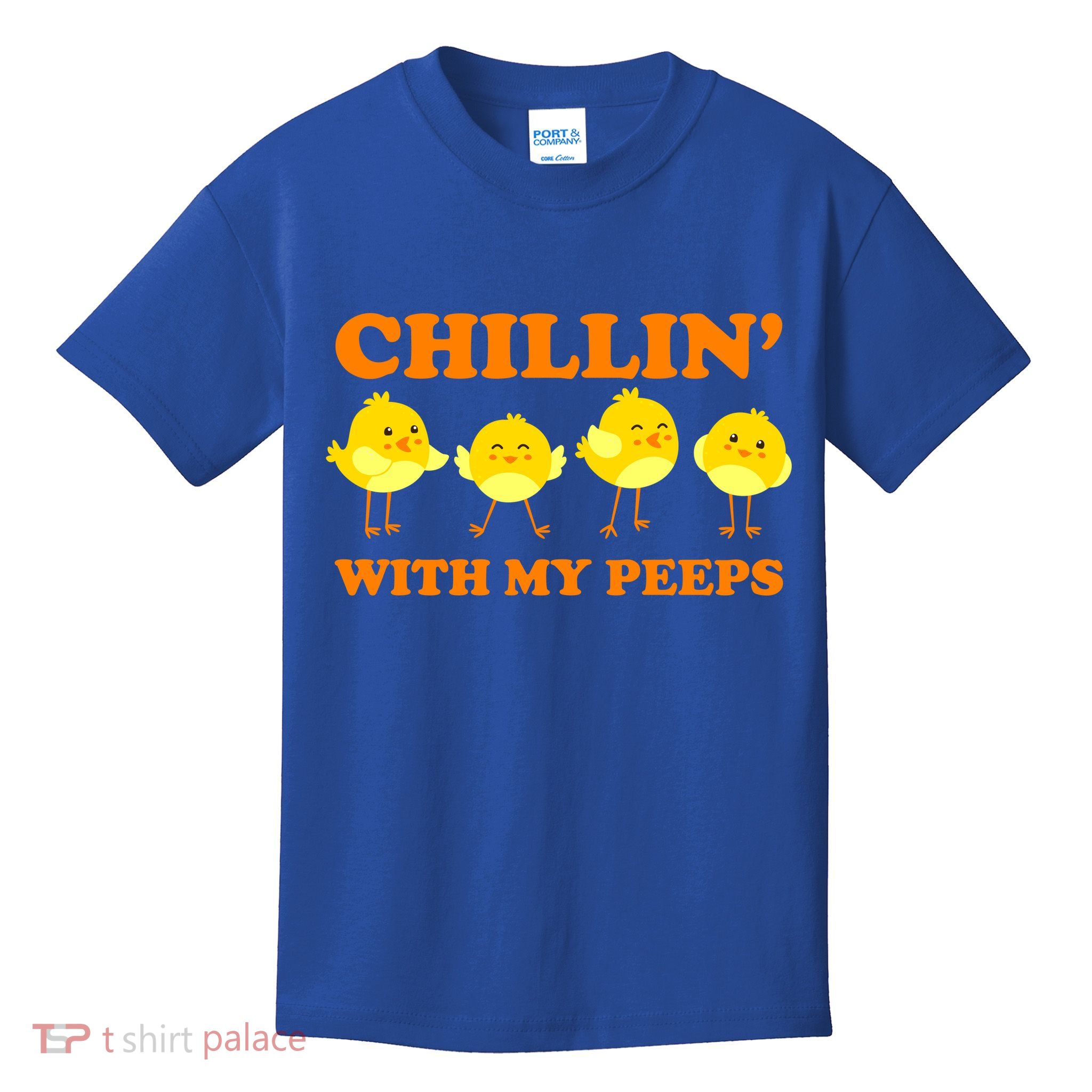 Chillin With My Peeps Funny Easter Kids T-Shirt