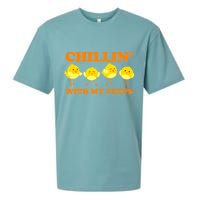 Chillin With My Peeps Funny Easter Sueded Cloud Jersey T-Shirt
