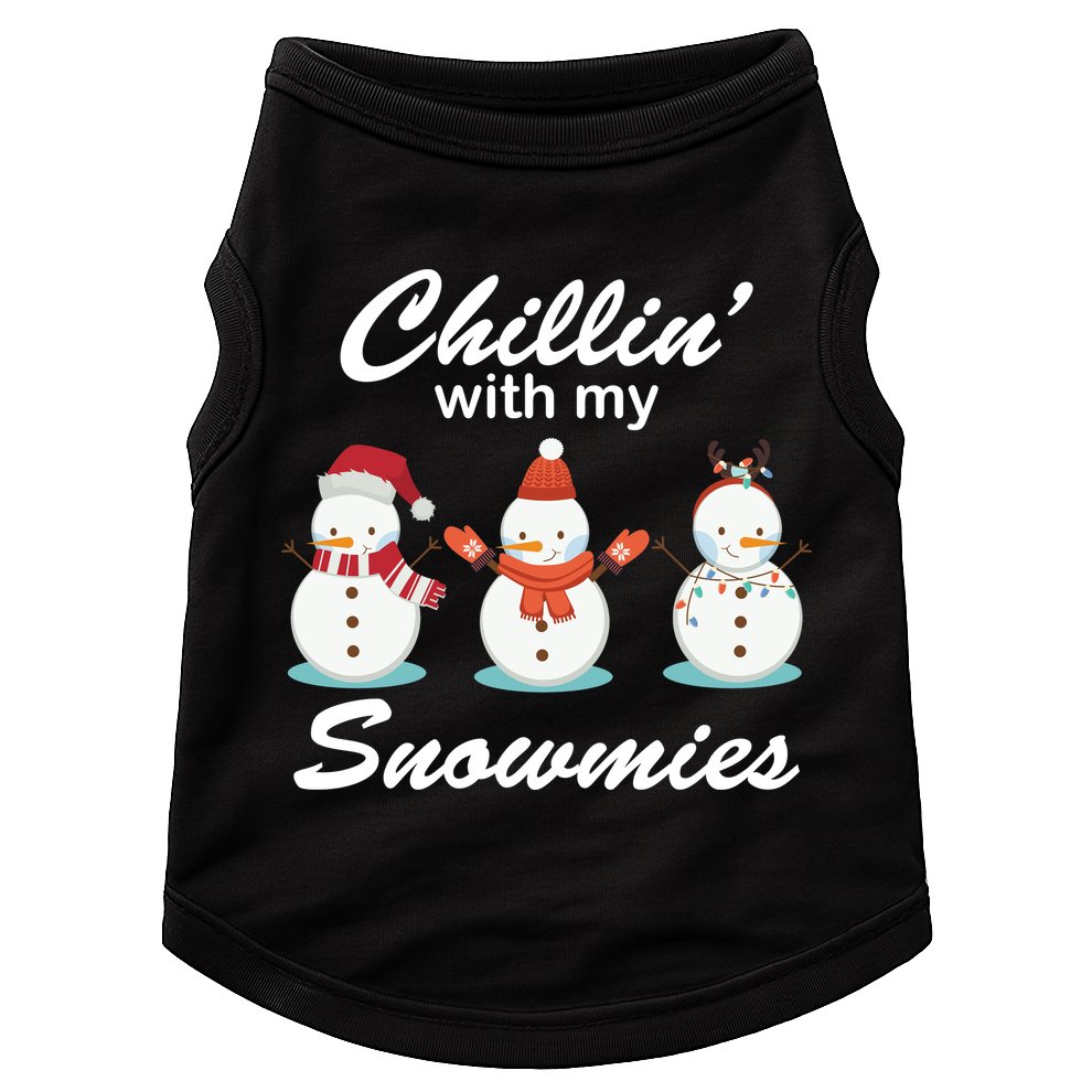 Chillin With My Snowmies Christmas Doggie Tank