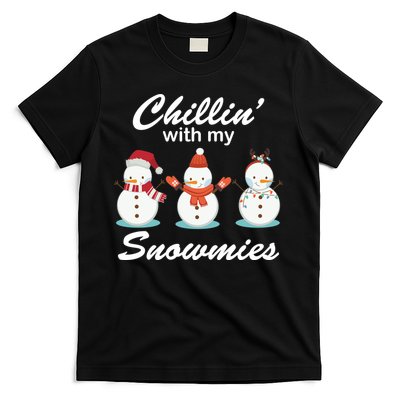 Chillin With My Snowmies Christmas T-Shirt