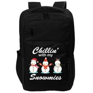 Chillin With My Snowmies Christmas Impact Tech Backpack