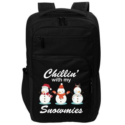 Chillin With My Snowmies Christmas Impact Tech Backpack