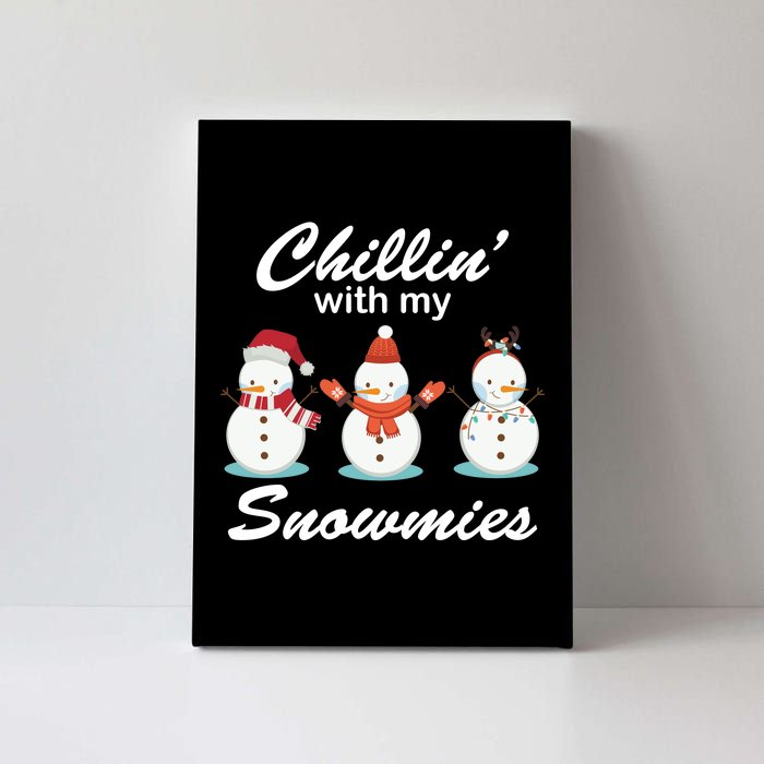 Chillin With My Snowmies Christmas Canvas