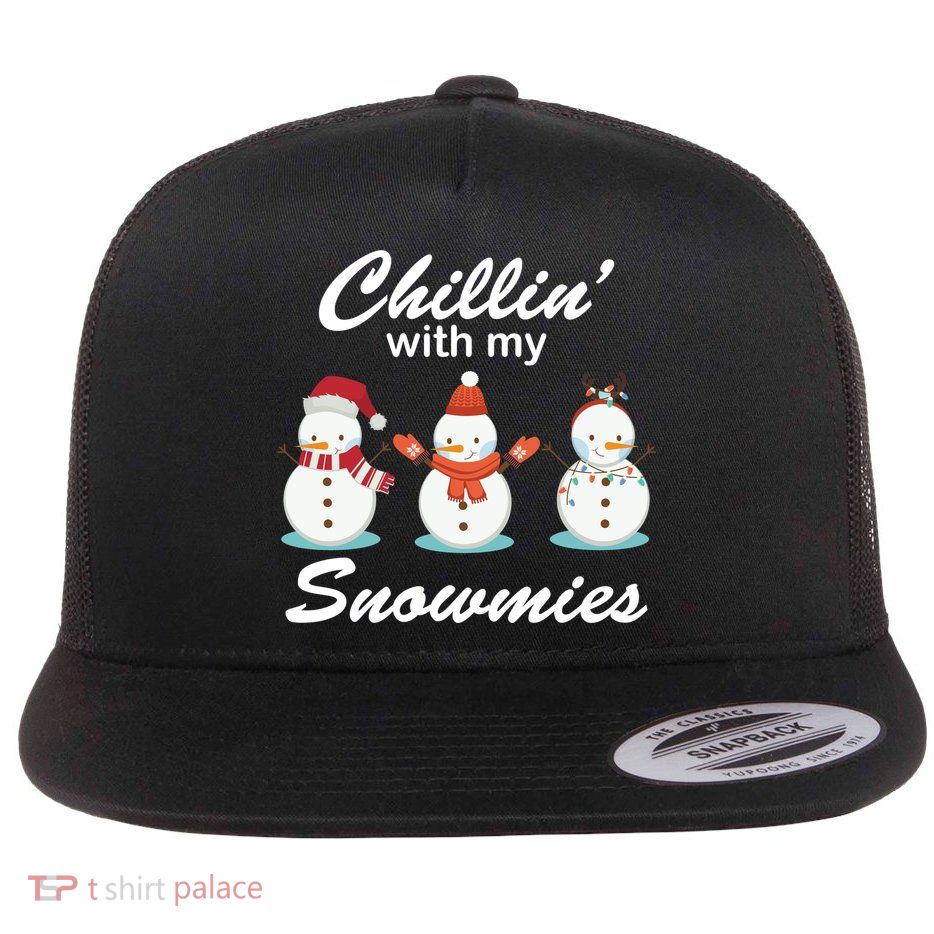 Chillin With My Snowmies Christmas Flatbill Hat