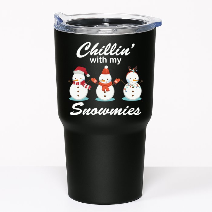 Chillin With My Snowmies Christmas Tumbler