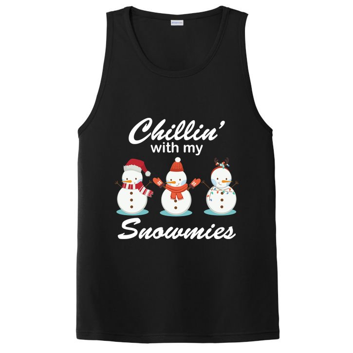 Chillin With My Snowmies Christmas PosiCharge Competitor Tank