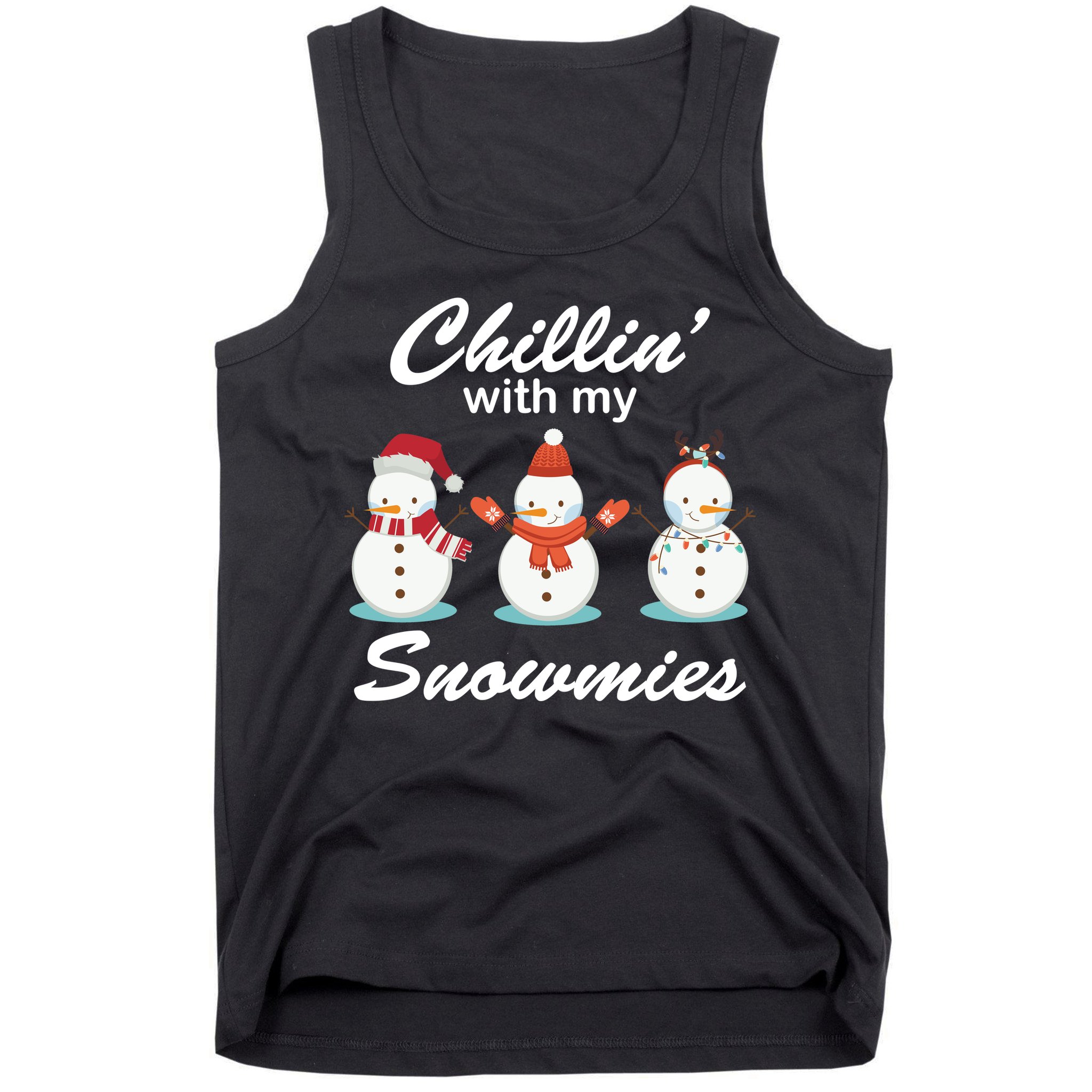 Chillin With My Snowmies Christmas Tank Top