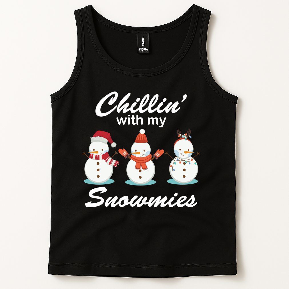 Chillin With My Snowmies Christmas Tank Top