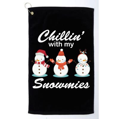 Chillin With My Snowmies Christmas Golf Towel