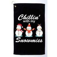 Chillin With My Snowmies Christmas Golf Towel