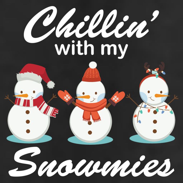 Chillin With My Snowmies Christmas Golf Towel