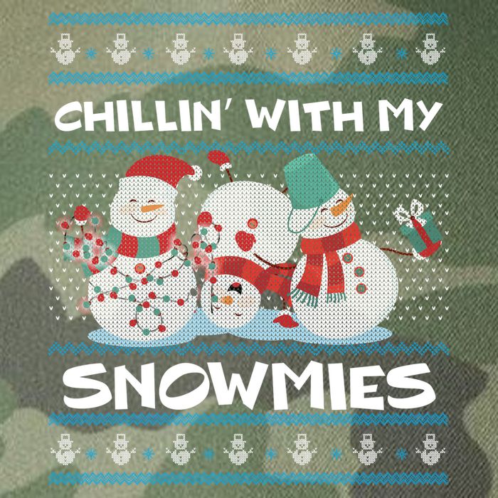 Chillin With My Snowmies Ugly Christmas Legacy Tie Dye Trucker Hat