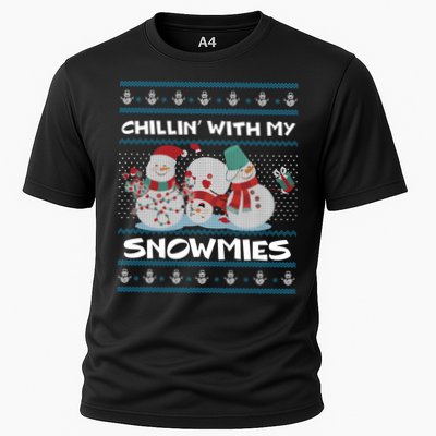 Chillin' With My Snowmies Ugly Christmas Performance Shirt