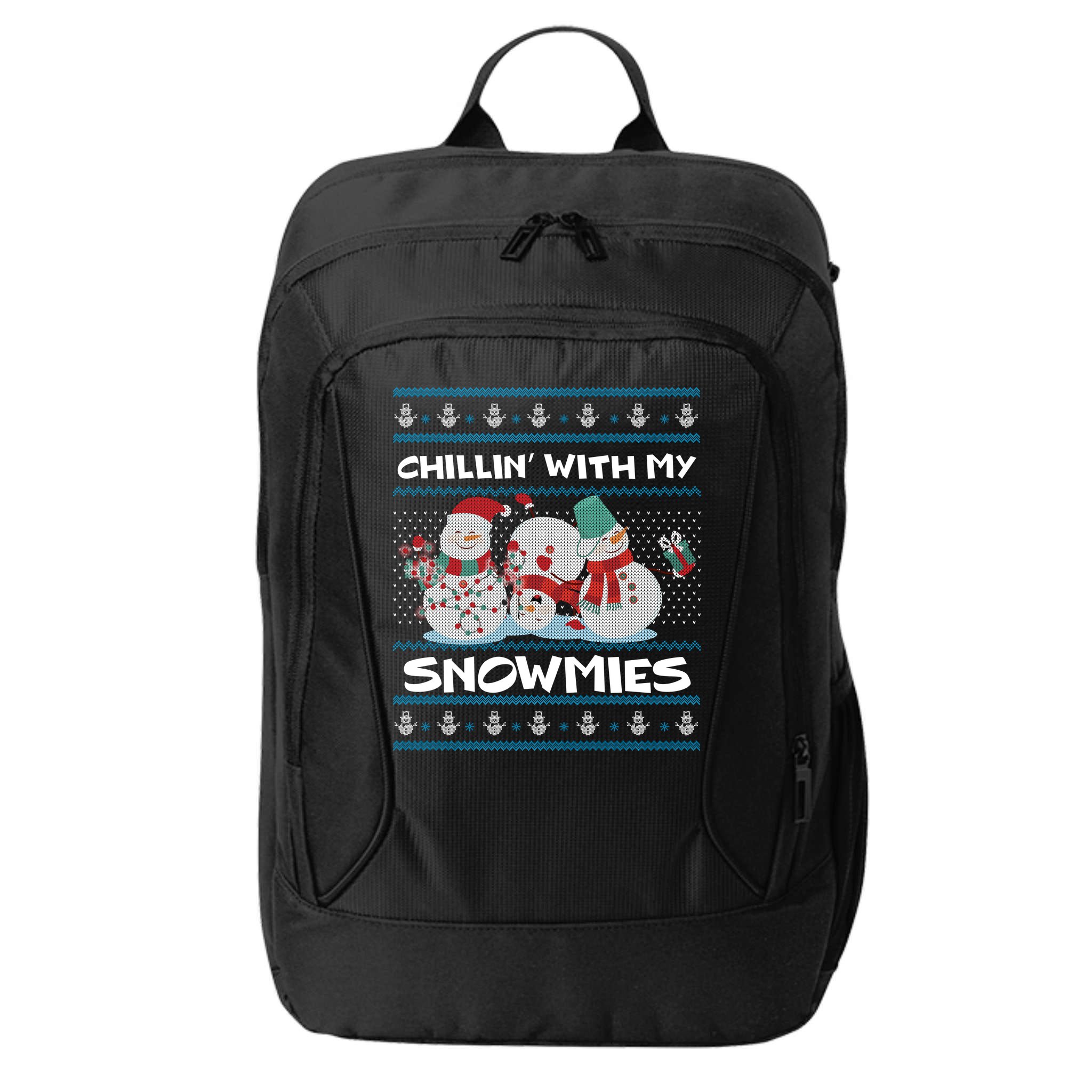 Chillin' With My Snowmies Ugly Christmas City Backpack