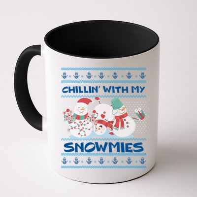 Chillin With My Snowmies Ugly Christmas Mug