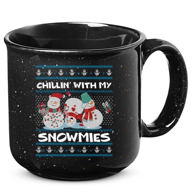 Chillin' With My Snowmies Ugly Christmas 15oz Campfire Ceramic Mug