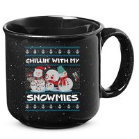 Chillin' With My Snowmies Ugly Christmas 15oz Campfire Ceramic Mug
