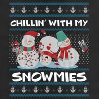 Chillin With My Snowmies Ugly Christmas Microfiber Hand Towel