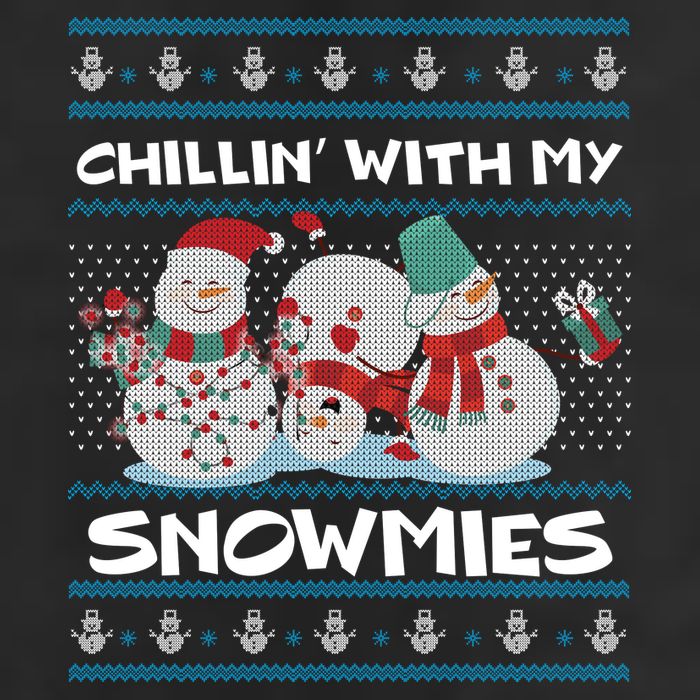 Chillin With My Snowmies Ugly Christmas Microfiber Hand Towel