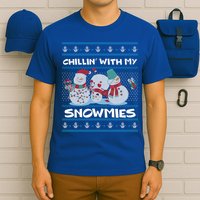Chillin With My Snowmies Ugly Christmas T-Shirt
