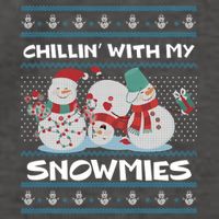 Chillin' With My Snowmies Ugly Christmas Vector Backpack