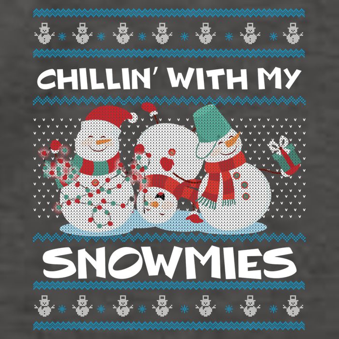 Chillin' With My Snowmies Ugly Christmas Vector Backpack