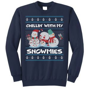 Chillin' With My Snowmies Ugly Christmas Sweatshirt