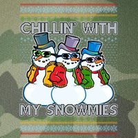 Chillin' With My Snowmies Ugly Christmas Sweater Legacy Tie Dye Trucker Hat