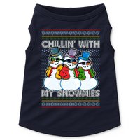 Chillin' With My Snowmies Ugly Christmas Sweater Doggie Tank
