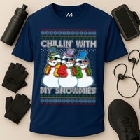 Chillin' With My Snowmies Ugly Christmas Sweater Performance Shirt