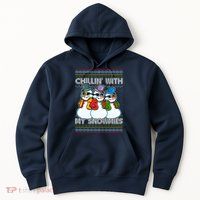 Chillin' With My Snowmies Ugly Christmas Sweater Hoodie