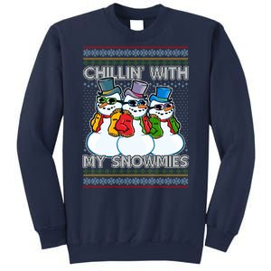 Chillin' With My Snowmies Ugly Christmas Sweater Sweatshirt