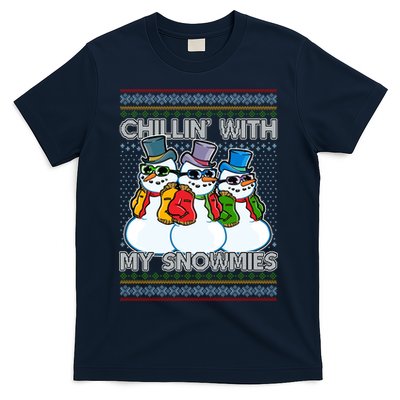 Chillin' With My Snowmies Ugly Christmas Sweater T-Shirt