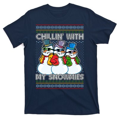 Chillin' With My Snowmies Ugly Christmas Sweater T-Shirt