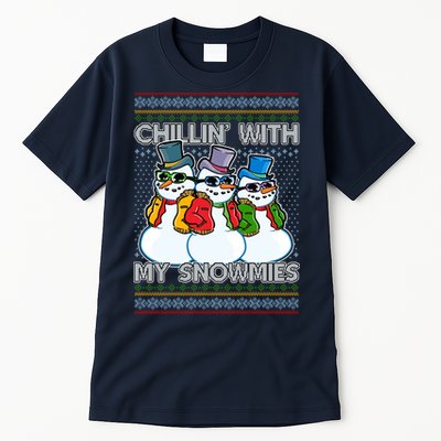 Chillin' With My Snowmies Ugly Christmas Sweater Tall T-Shirt