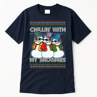 Chillin' With My Snowmies Ugly Christmas Sweater Tall T-Shirt