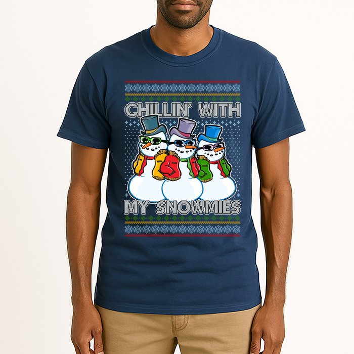 Chillin' With My Snowmies Ugly Christmas Sweater Tall T-Shirt