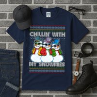Chillin' With My Snowmies Ugly Christmas Sweater Tall T-Shirt