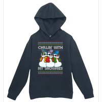 Chillin' With My Snowmies Ugly Christmas Sweater Urban Pullover Hoodie