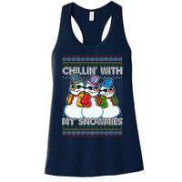 Chillin' With My Snowmies Ugly Christmas Sweater Womens Tank Top