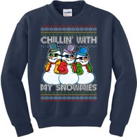 Chillin' With My Snowmies Ugly Christmas Sweater Kids Sweatshirt