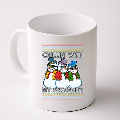 Chillin' With My Snowmies Ugly Christmas Sweater Coffee Mug