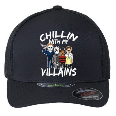 Chillin With My Villains Flexfit Unipanel Trucker Cap