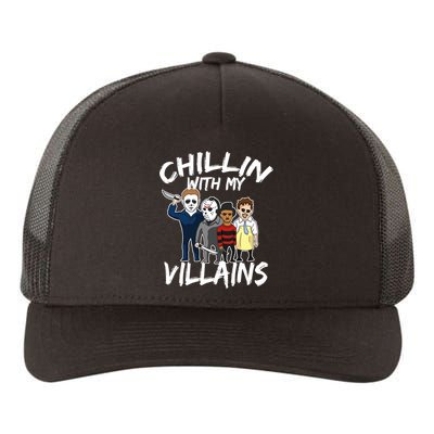 Chillin With My Villains Yupoong Adult 5-Panel Trucker Hat