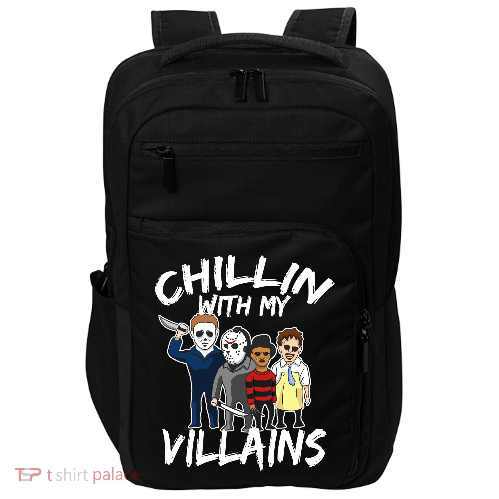 Chillin With My Villains Impact Tech Backpack