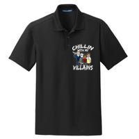 Chillin With My Villains Dry Zone Grid Polo