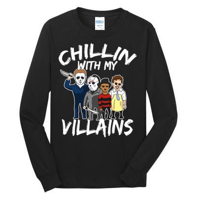 Chillin With My Villains Tall Long Sleeve T-Shirt